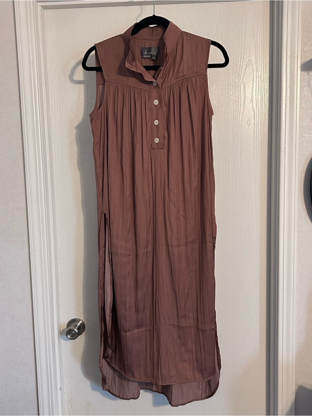 Anthropologie rust colored sleeveless dress XS